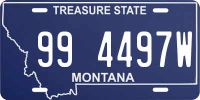 MT license plate 994497W