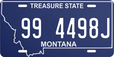 MT license plate 994498J