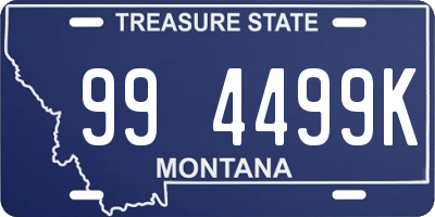 MT license plate 994499K