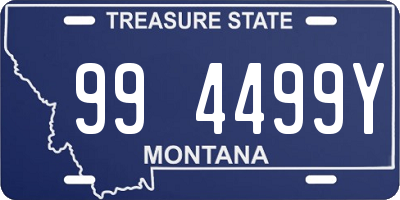 MT license plate 994499Y