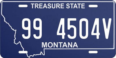 MT license plate 994504V