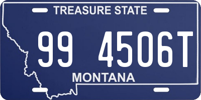 MT license plate 994506T