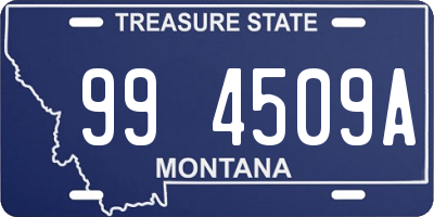 MT license plate 994509A