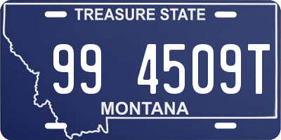 MT license plate 994509T