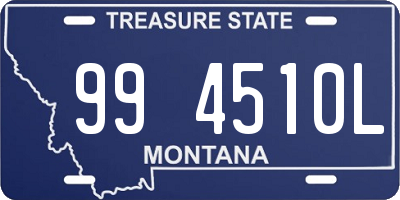 MT license plate 994510L