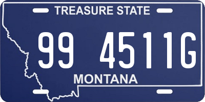 MT license plate 994511G