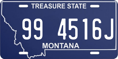 MT license plate 994516J