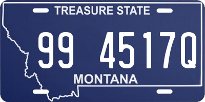 MT license plate 994517Q