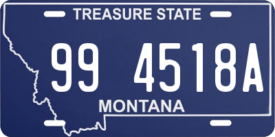 MT license plate 994518A