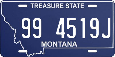 MT license plate 994519J