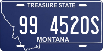 MT license plate 994520S