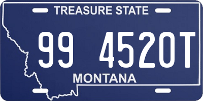 MT license plate 994520T