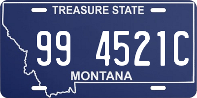 MT license plate 994521C