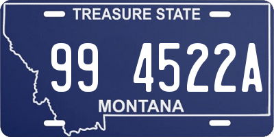 MT license plate 994522A