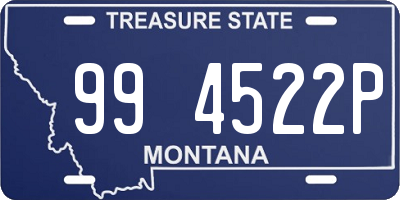 MT license plate 994522P