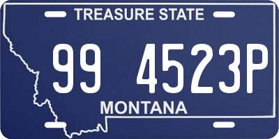 MT license plate 994523P