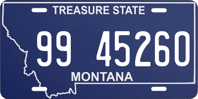 MT license plate 994526O