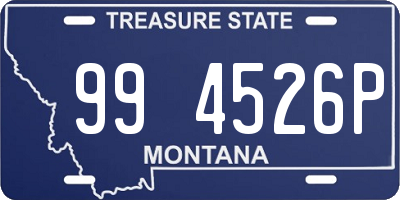 MT license plate 994526P