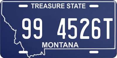 MT license plate 994526T