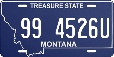 MT license plate 994526U