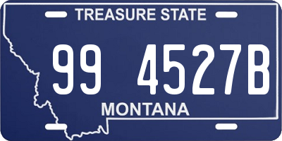 MT license plate 994527B