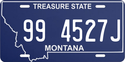 MT license plate 994527J