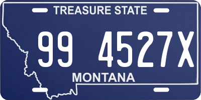 MT license plate 994527X