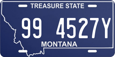 MT license plate 994527Y