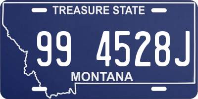 MT license plate 994528J