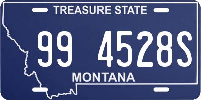 MT license plate 994528S