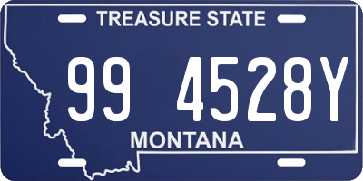 MT license plate 994528Y