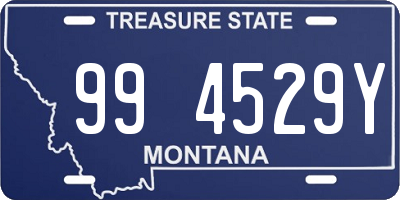 MT license plate 994529Y