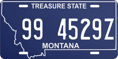 MT license plate 994529Z