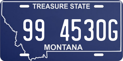 MT license plate 994530G