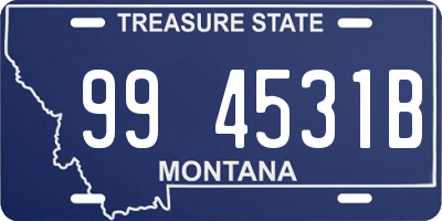 MT license plate 994531B