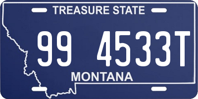 MT license plate 994533T