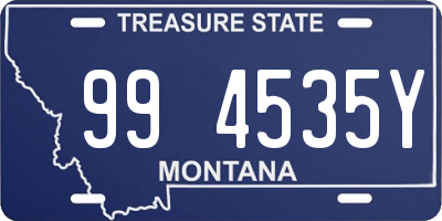 MT license plate 994535Y