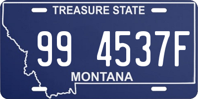 MT license plate 994537F