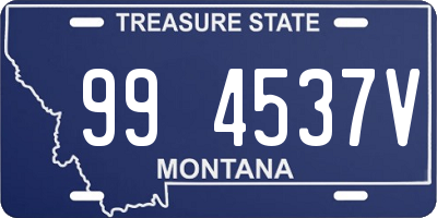 MT license plate 994537V