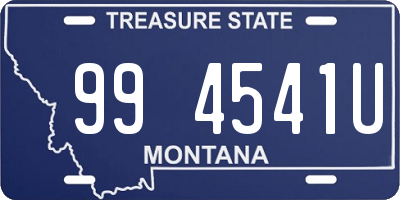 MT license plate 994541U