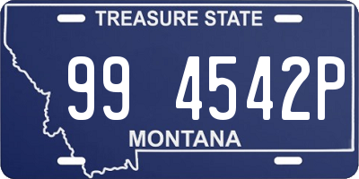 MT license plate 994542P