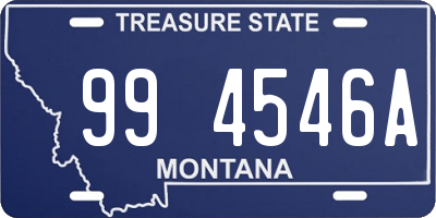 MT license plate 994546A