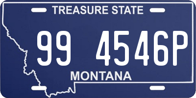 MT license plate 994546P