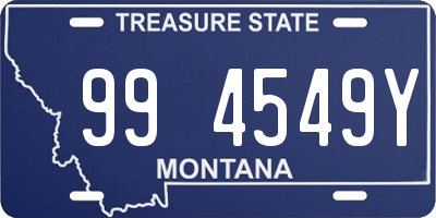 MT license plate 994549Y