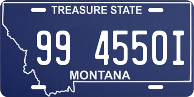 MT license plate 994550I