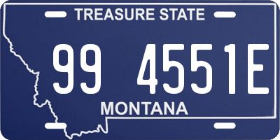 MT license plate 994551E