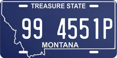 MT license plate 994551P