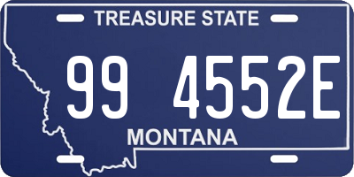 MT license plate 994552E