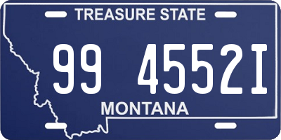 MT license plate 994552I