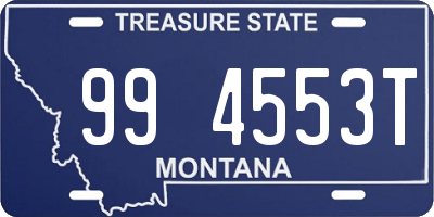 MT license plate 994553T